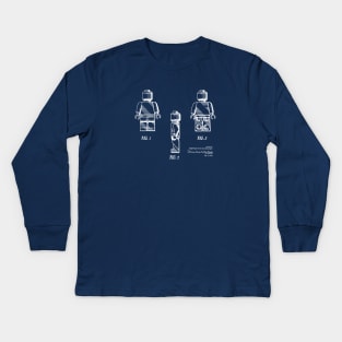 Lego Minifigure Patent Image 1979 Kids Long Sleeve T-Shirt